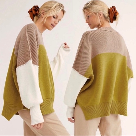 Free People Sweaters - FREE PEOPLE Easy Street Tunic Oversized Sweater